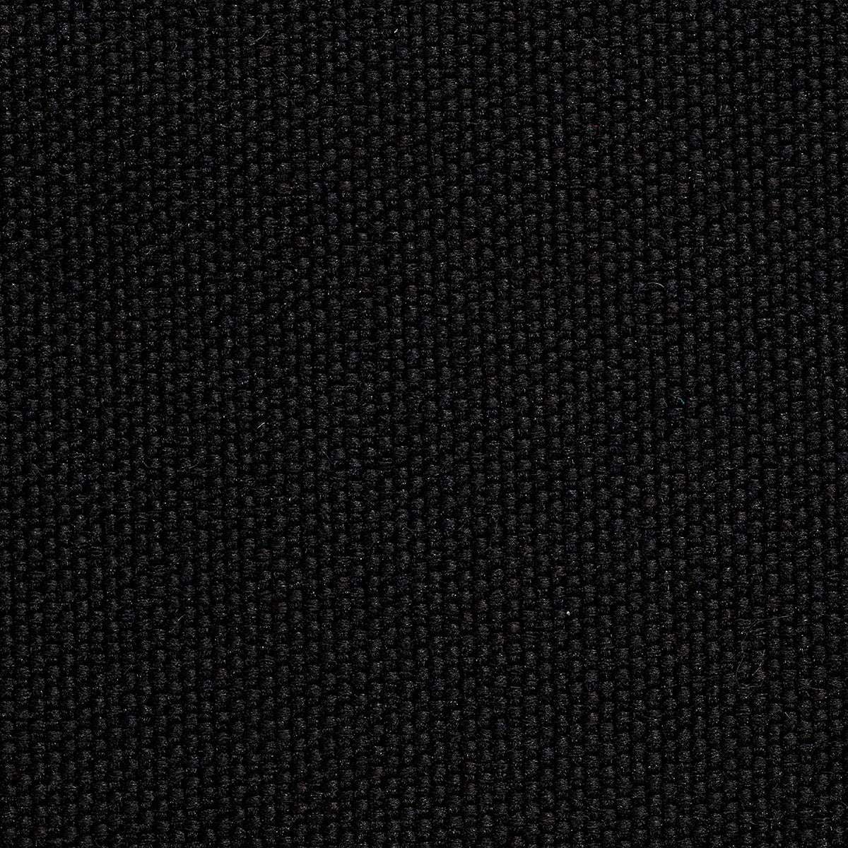 Canvas Pouf in petrol canvas fabric with hand-sewn linen stitches, round and durable design.