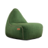 Cobana Lounge Chair in green olefin fabric with backrest, designed for indoor and outdoor use.
