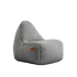 Light grey Cobana Junior Lounge Chair bean bag with a soft, rounded shape and durable fabric.