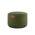 Kirra Olive Cobana Pouf with durable fabric and hand-sewn stitches, round shape for indoor and outdoor use