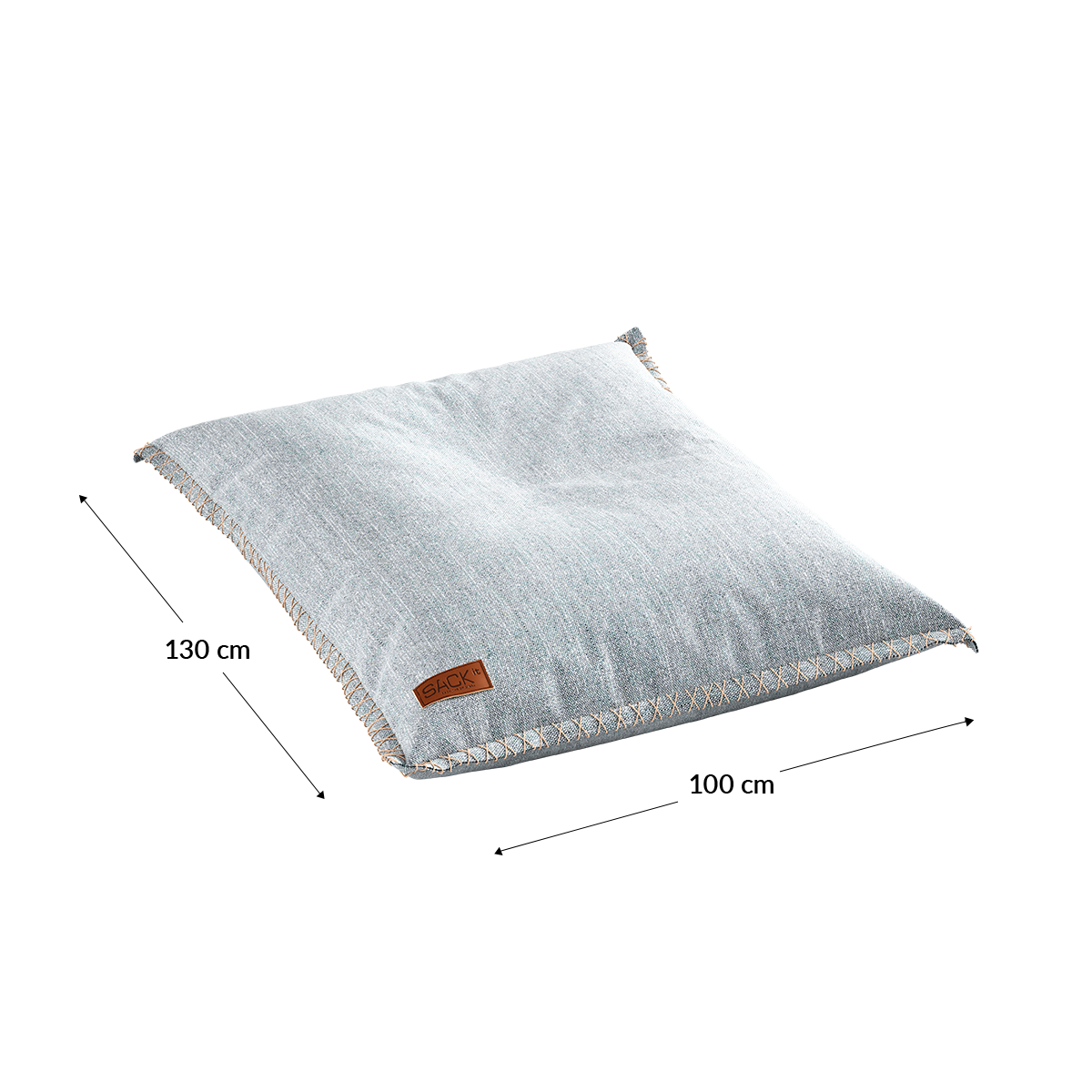 Cobana Junior Beanbag chair in Cobana Grey with durable, water-repellent fabric and soft filling.