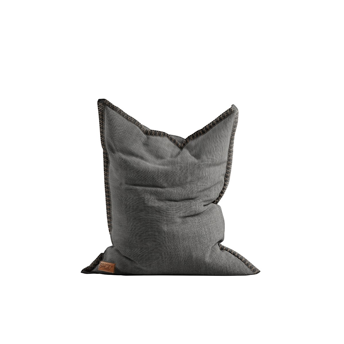 Cobana Junior Beanbag in grey with a soft, durable fabric and hand-sewn stitches for kids.