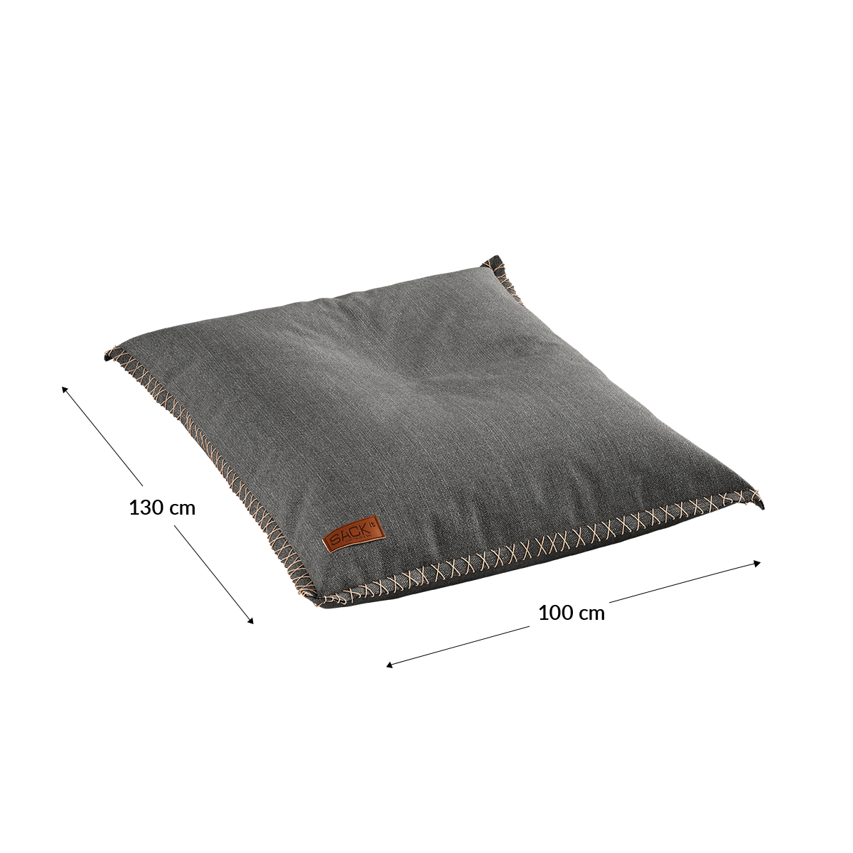 Cobana Junior Beanbag in Cobana Grey, indoor and outdoor durable water-repellent kids chair