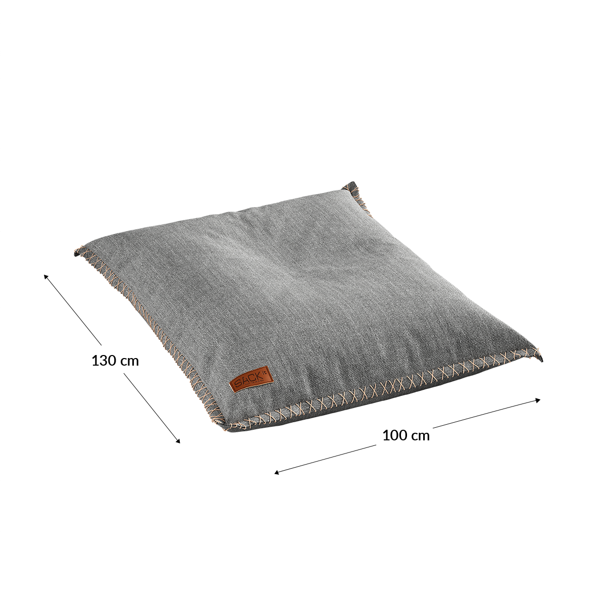 Cobana Junior Beanbag in light grey with a soft, durable fabric and a relaxed shape for kids.