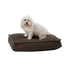 Medium Cobana Brown dog bed with water-repellent fabric and non-slip bottom in a simple design