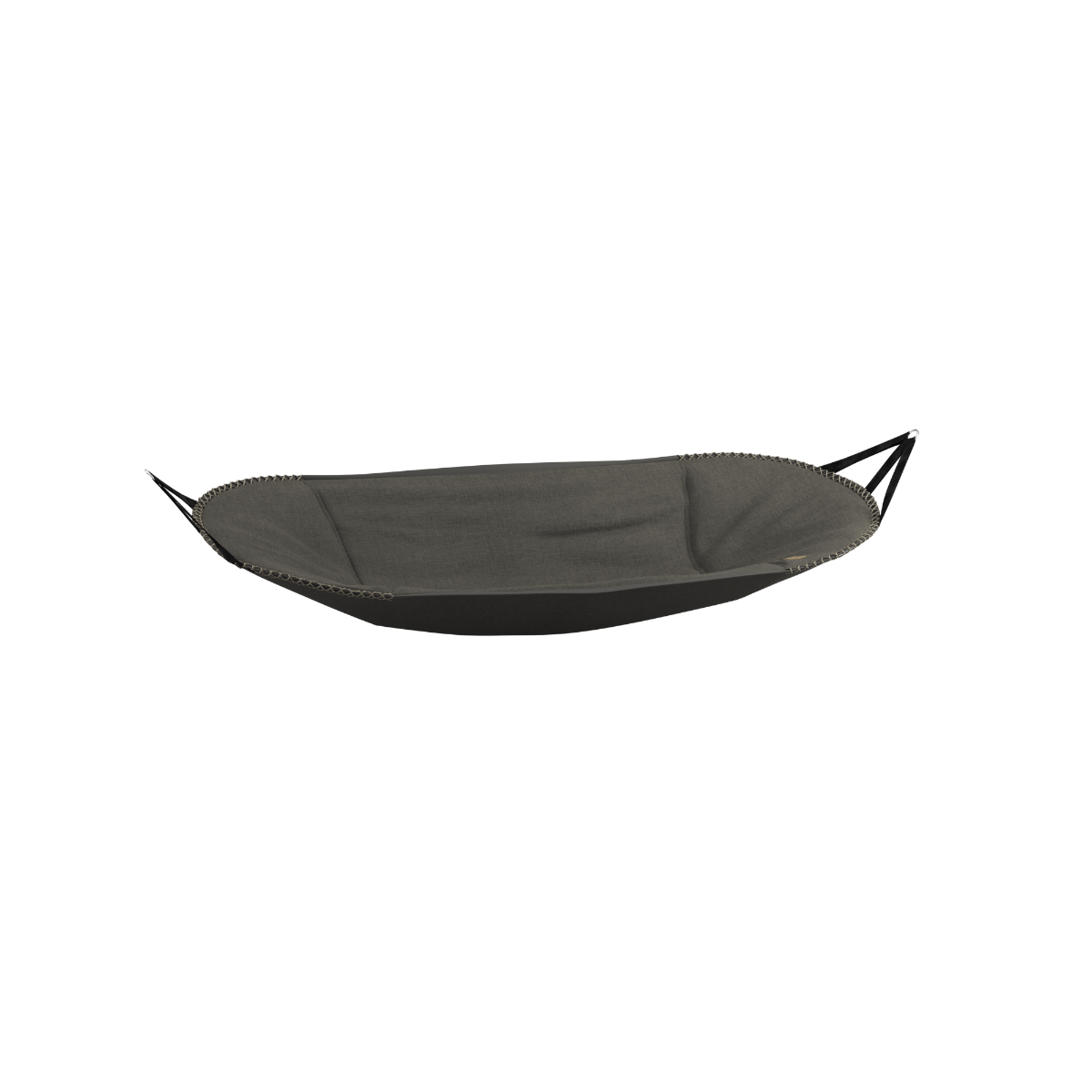 Kirra Noir Cobana Hammock Fabric in black olefin textile with soft, supportive design for outdoor use.