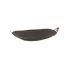 Dark gray Cobana hammock fabric from sackit for outdoor relaxation shown without its frame with curved ends and a supportive textile bed