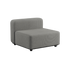Kirra Grey Cobana Lounge Sofa seat with powder-coated aluminum frame and Olefin textile for outdoor use