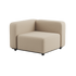 Boucle Beige Cobana Lounge Sofa corner module with powder-coated aluminum frame and outdoor fabric cushions