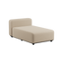 Boucle Beige Cobana Lounge Sofa chaise module with powder-coated aluminum frame and outdoor fabric upholstery