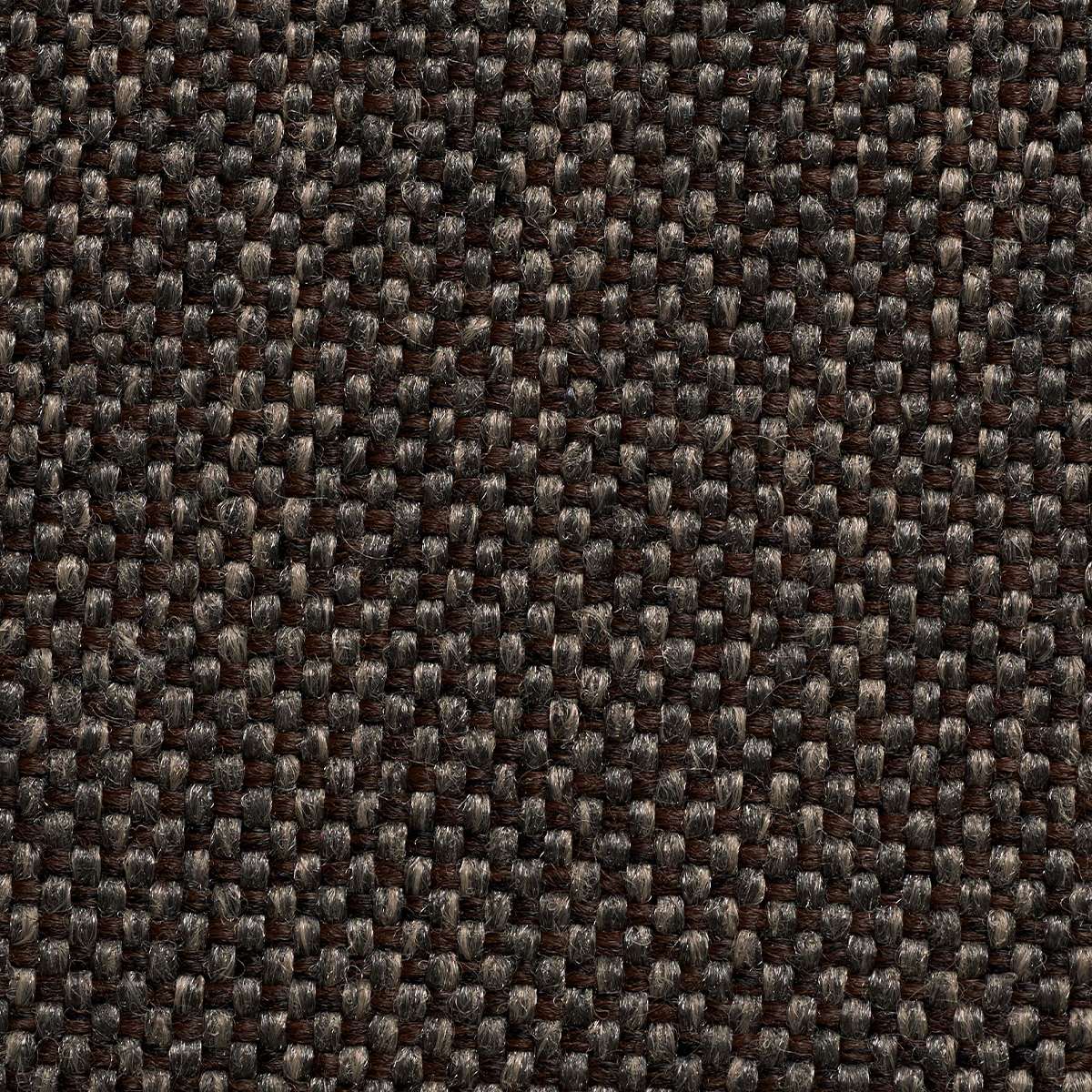 Close up of durable dark woven outdoor upholstery fabric for the Cobana Lounge Sofa from sackit designed in Denmark for Scandinavian gardens and terraces