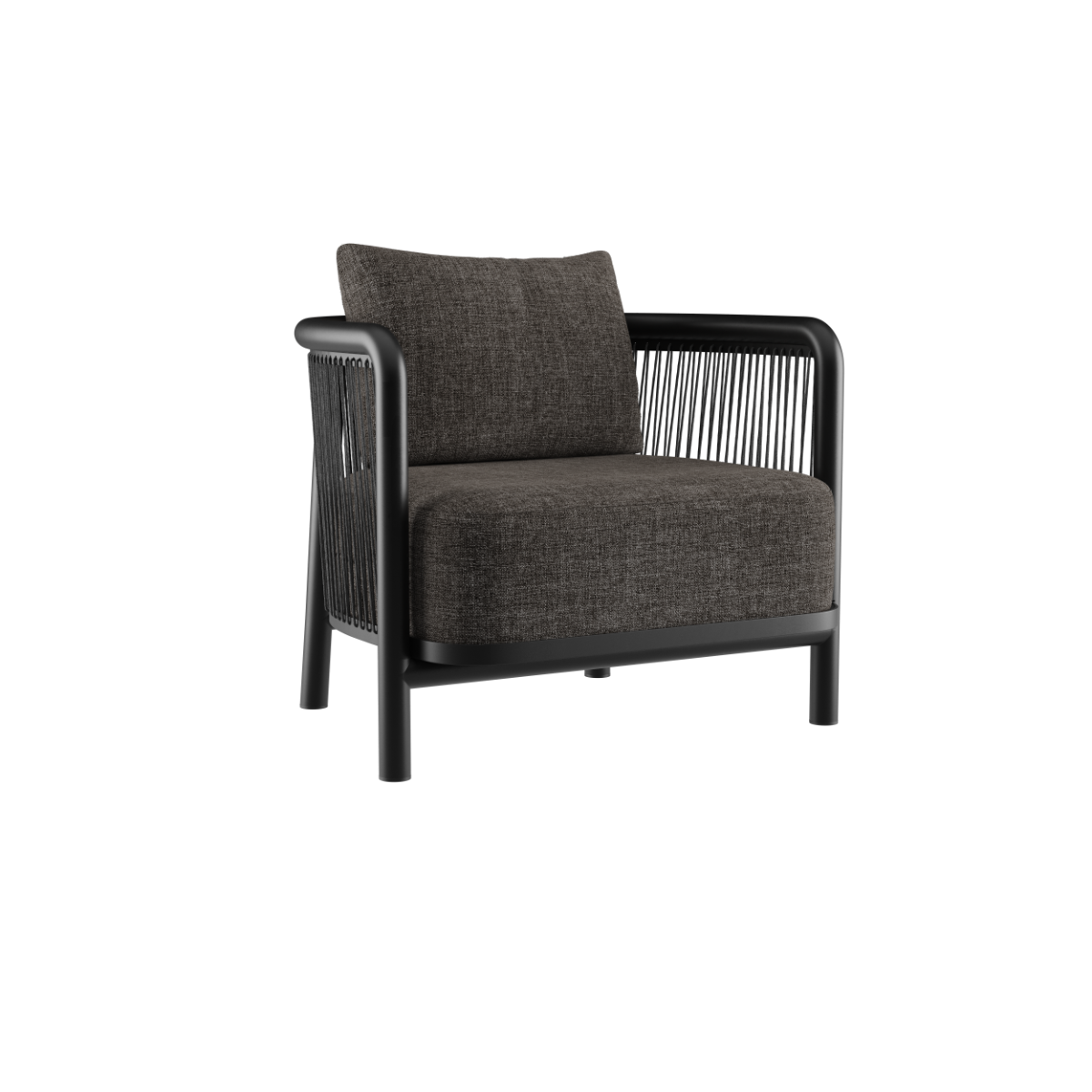 Kirra Lounge Chair in Kirra Sand with powder-coated aluminum frame and olefin textile upholstery.