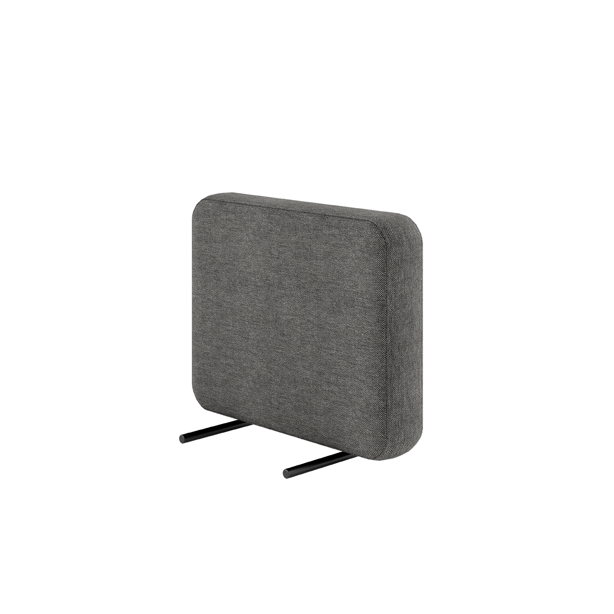 Cobana Lounge Sofa armrest module in Cobana Grey with powder-coated aluminum frame and olefin textile.