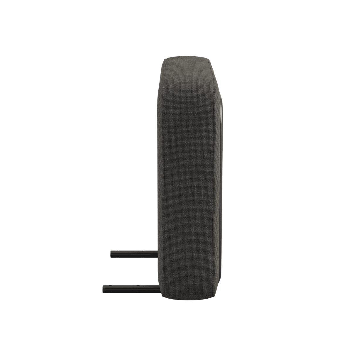 Cobana Lounge Sofa armrest module in black with powder-coated aluminum frame for outdoor use