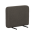 Dark gray rounded outdoor sofa armrest with black support legs from sackit designed in Denmark for modular Scandinavian garden furniture