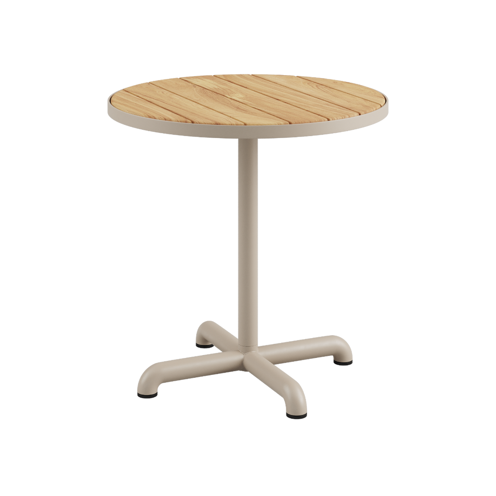 Kirra Café Table - Durable outdoor café table in teak and aluminum