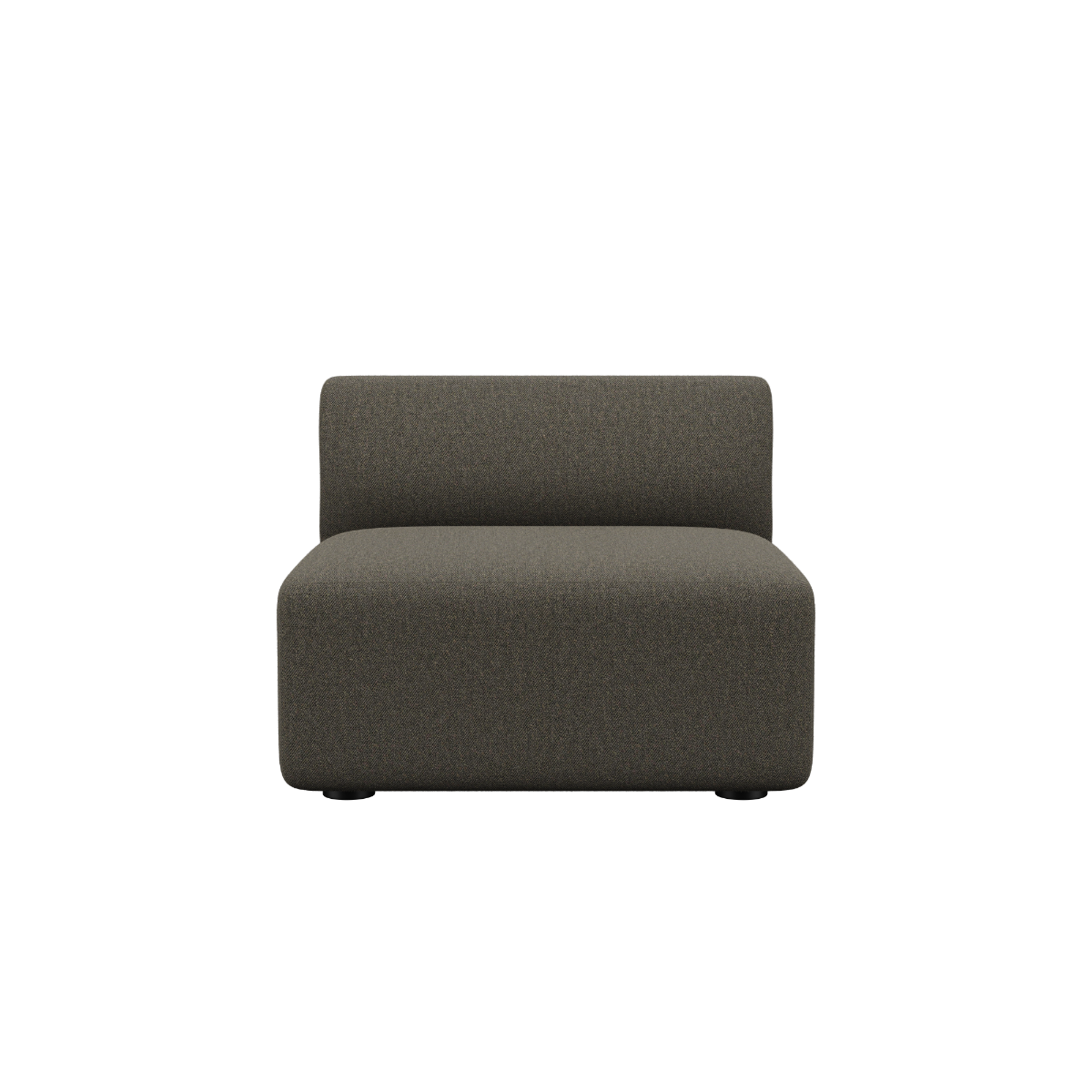 Sealife Brown Fjord Sofa seat section with rounded edges and soft textile upholstery