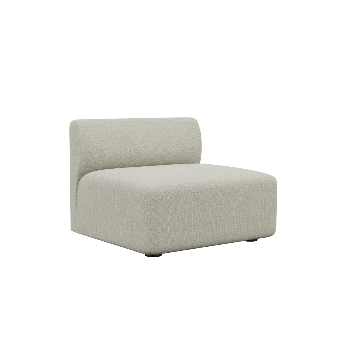 Fjord Sofa seat section in Cosmo Mustard with soft rounded edges and Scandinavian design.