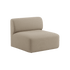 Cosmo Beige Fjord Sofa seat section with rounded edges and soft fabric upholstery