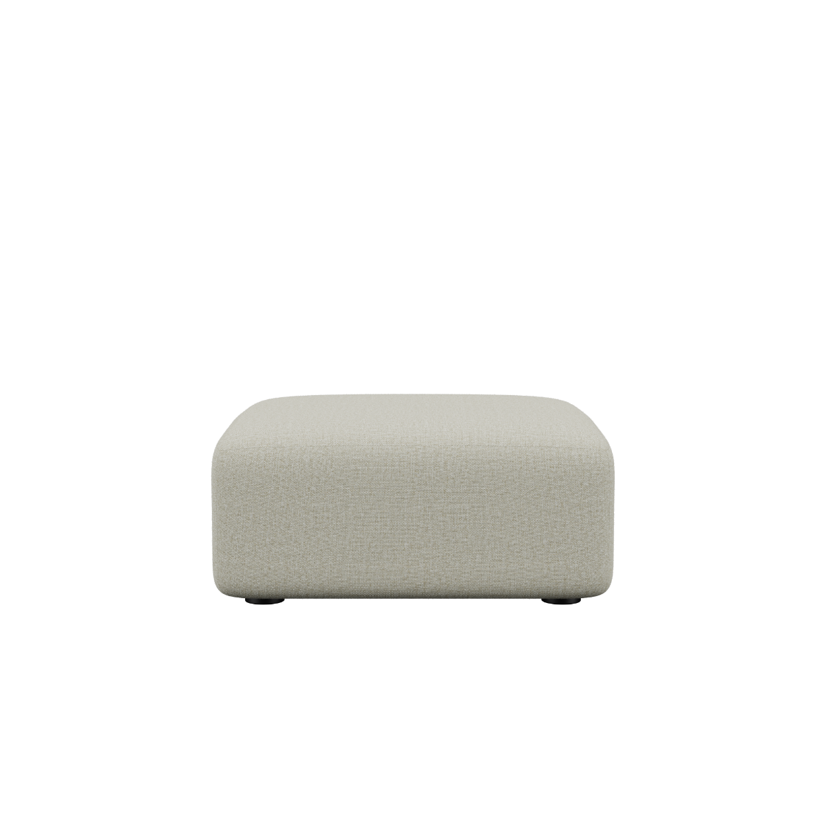 Cosmo Mustard Fjord Sofa pouf with soft rounded edges and Scandinavian design.