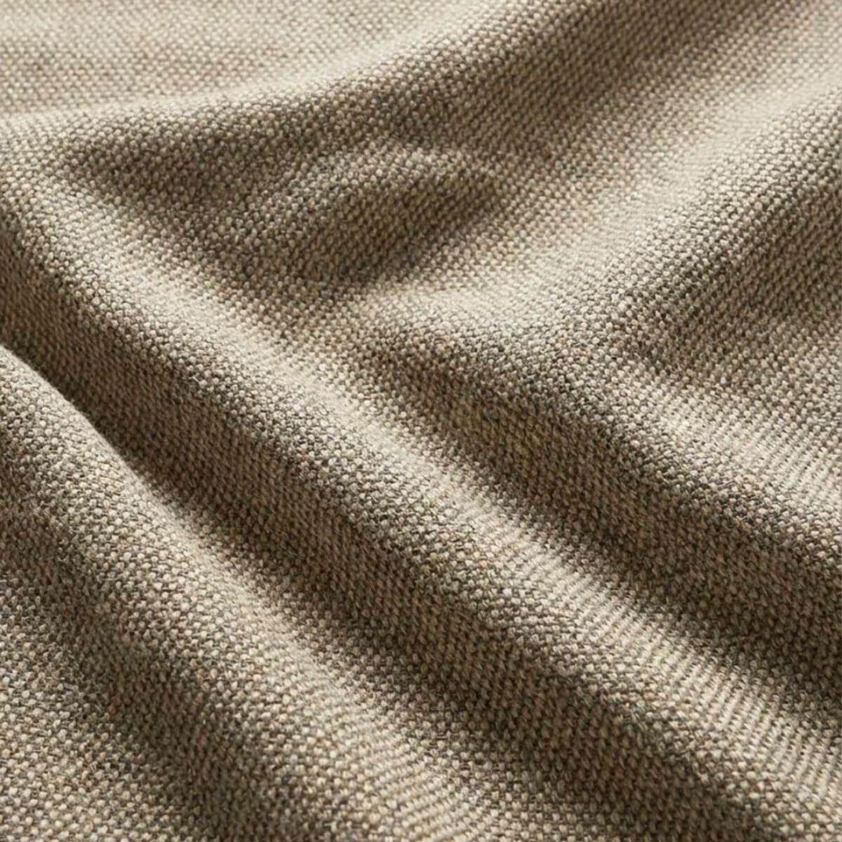 Fjord Sofa corner sofa with open end in soft Cosmo Beige fabric and rounded edges