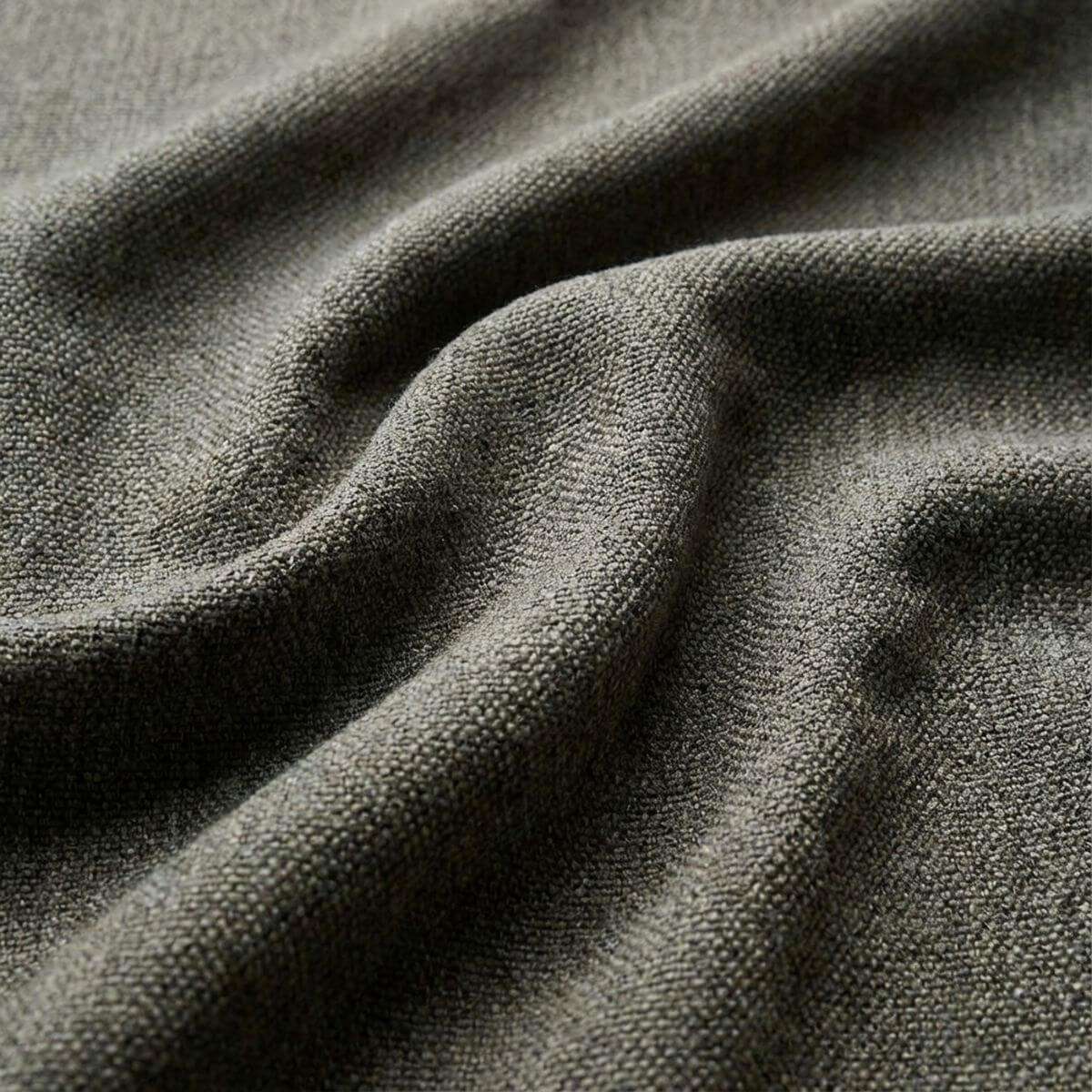 Fjord Sofa with right chaise in Cosmo Mustard fabric, soft rounded edges and Scandinavian design