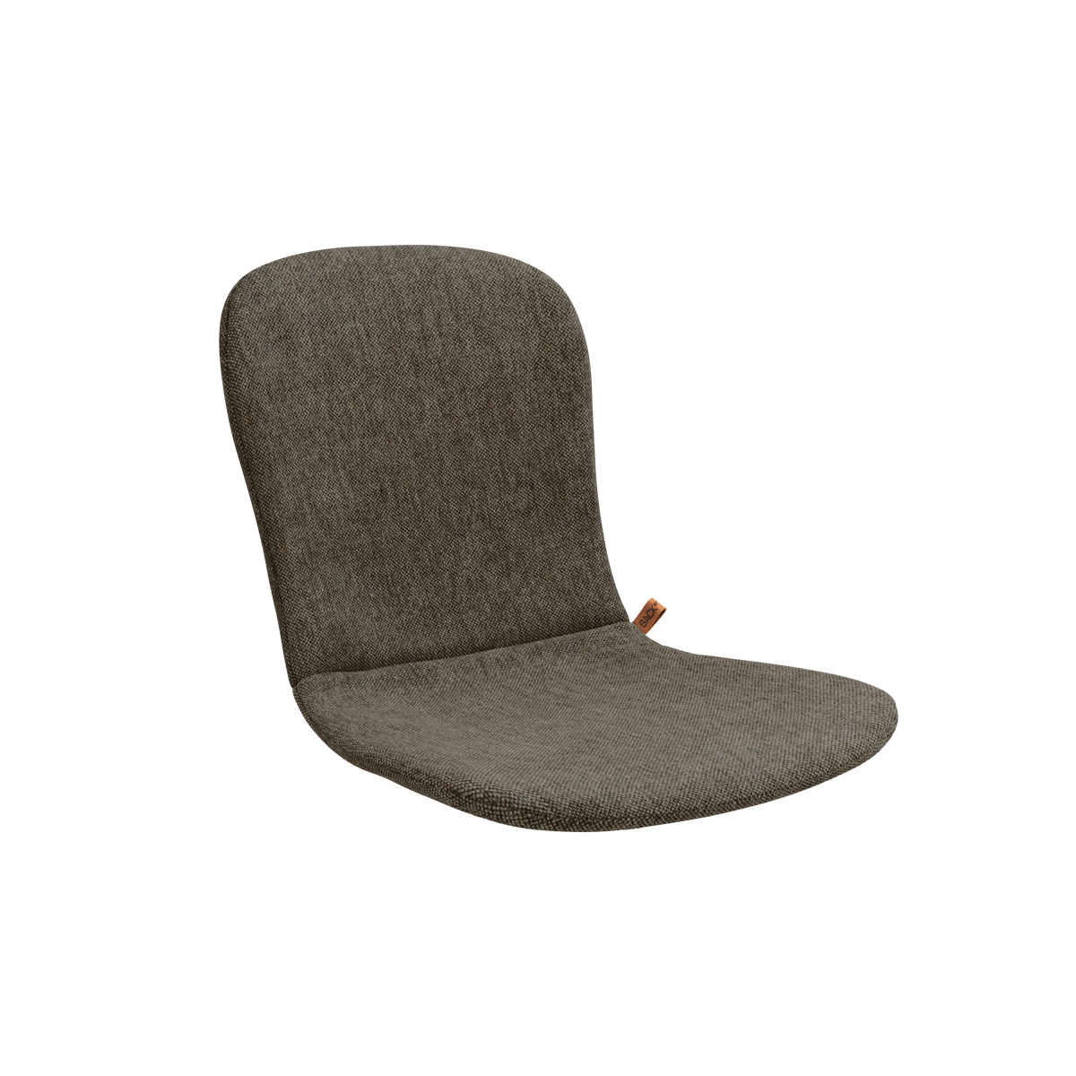 Cobana Brown slipover cushion for Patio Chair no. One with non-slip backing and quick dry foam filling.