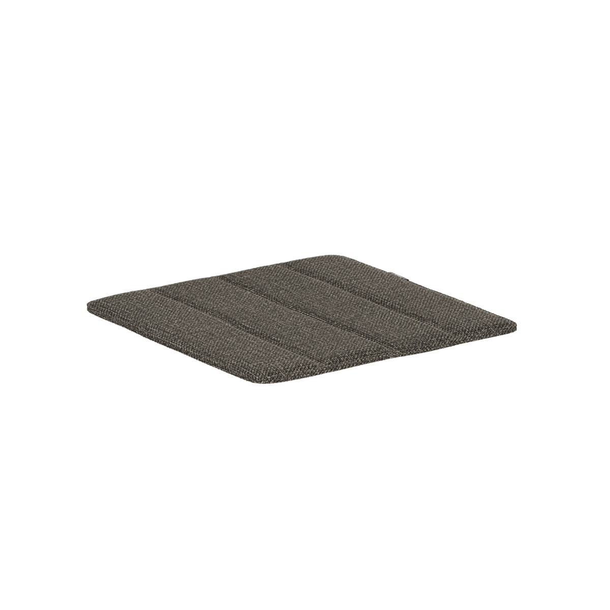 Dark gray cushion for a sackit Kirra patio chair with tailored stitched channels and a slim balanced profile for comfortable outdoor dining