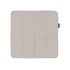 Neutral beige outdoor chair cushion with softly rounded corners and textured woven fabric designed to fit the Kirra patio chair by sackit