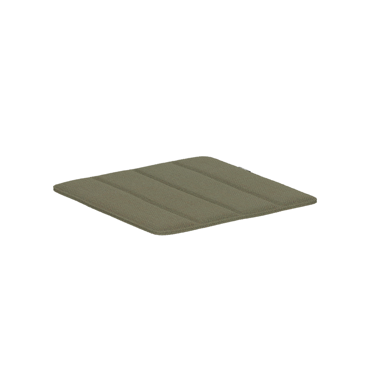 Olive green cushion designed for the Kirra patio chair by sackit for comfortable weather resistant outdoor seating in Nordic gardens