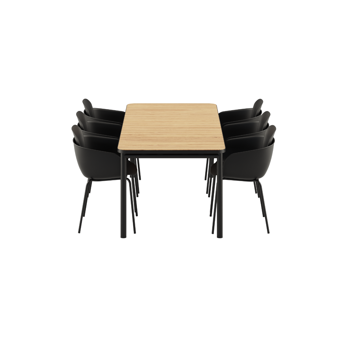Kirra Dining Table with olive and noir Patio Chair no. One S2 set on outdoor surface