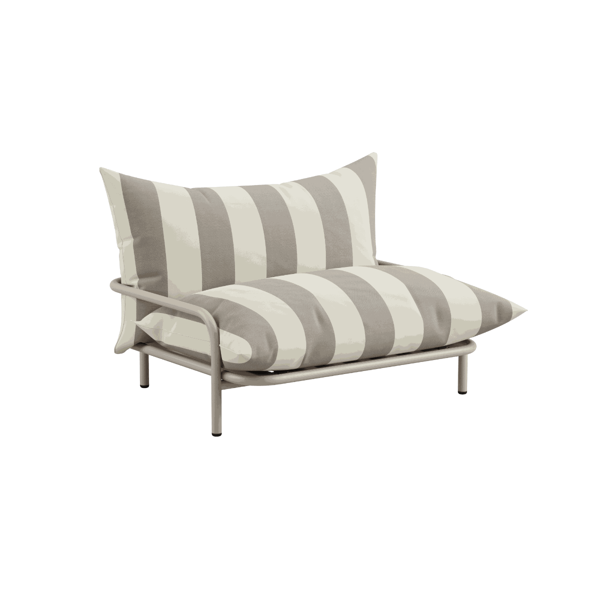 Mollis Lounge Chair outdoor sofa with powder-coated aluminum frame and eco-certified textile upholstery
