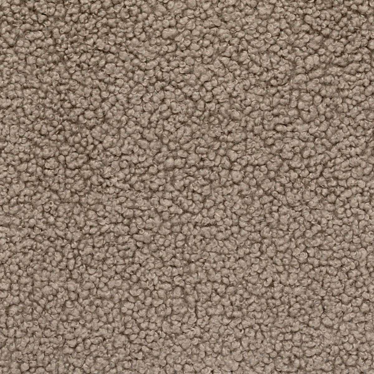 Close-up of taupe textured upholstery fabric with a soft looped surface for a comfortable indoor sofa	gbc
