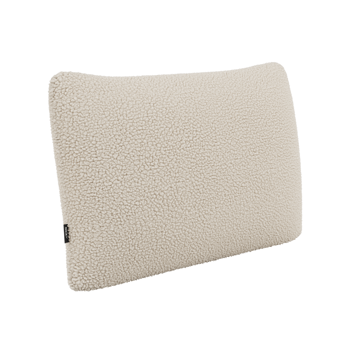 Rectangular Soft Sofa Indoor cushion in Teddy Beige fabric with soft texture on a white background.