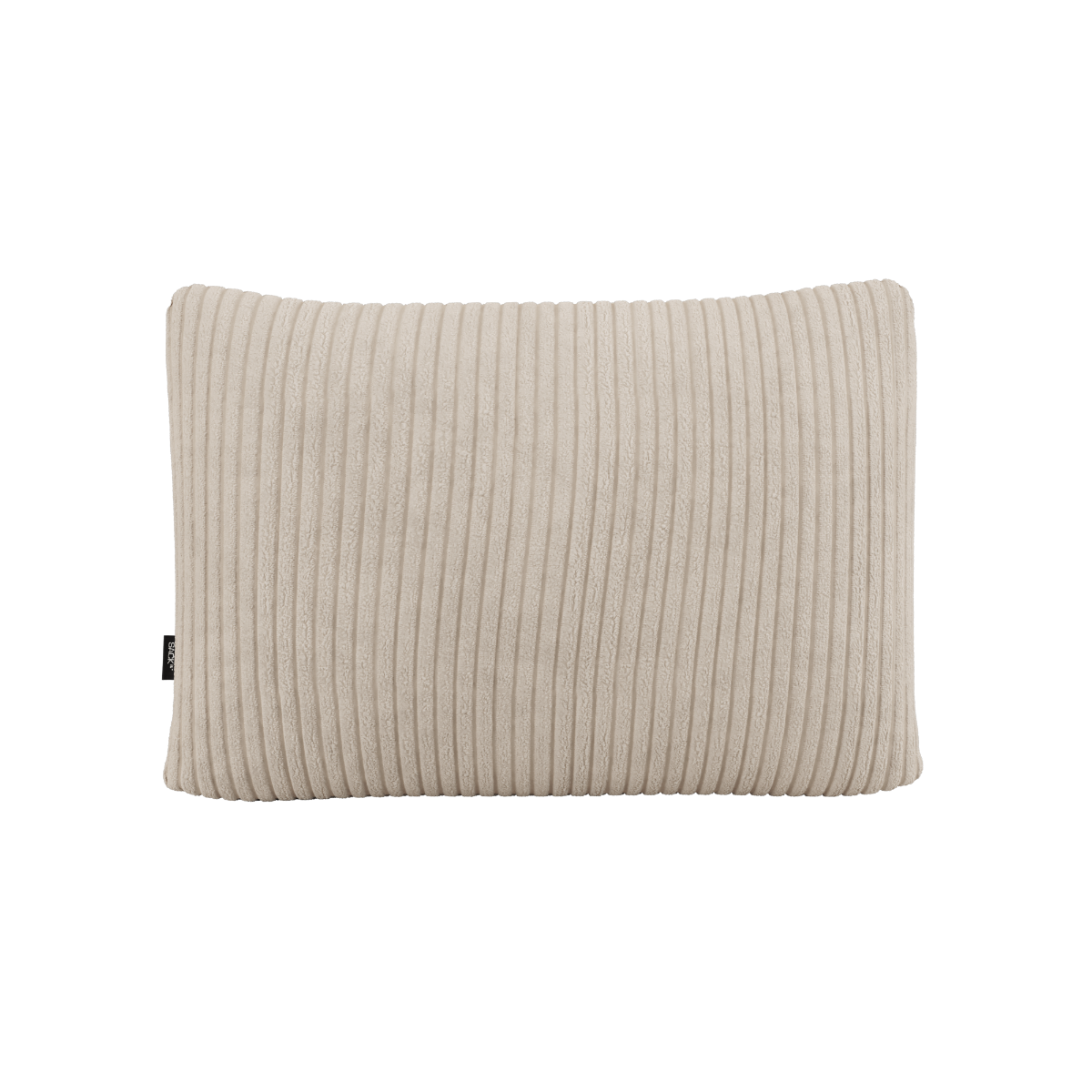 Rectangular Soft Sofa Indoor cushion in Teddy Beige fabric with soft texture.