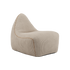SACKit Chair Indoor in beige corduroy fabric with rounded shape and soft foam filling