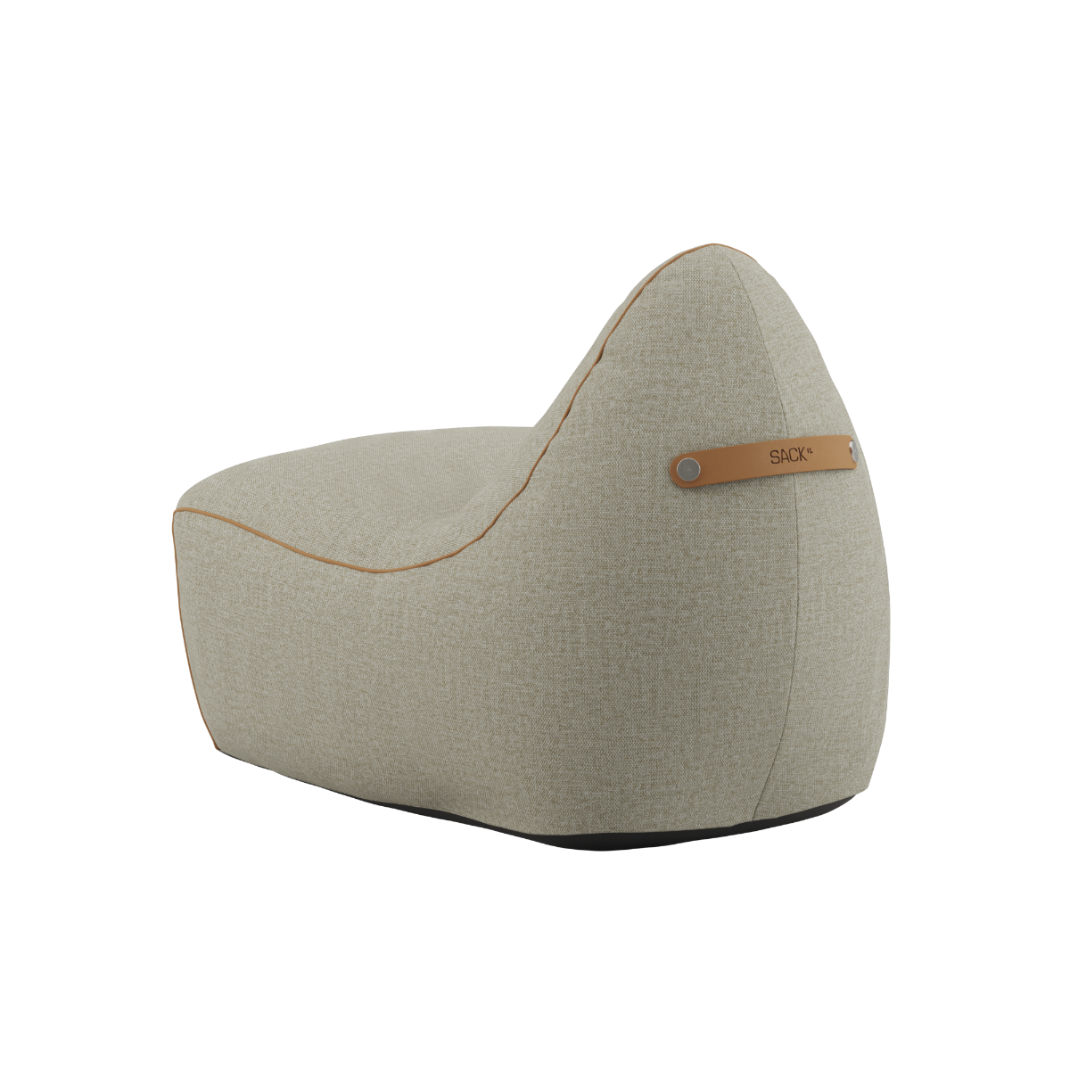 SACKit Chair Indoor in rounded shape with Cosmo Olive textile and supportive foam filling