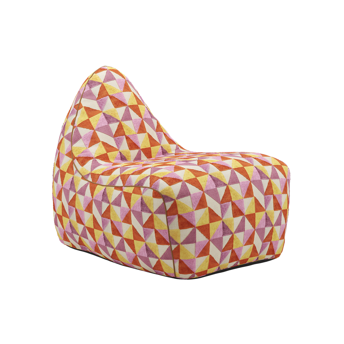 SACKit Chair Indoor lounge chair with structured shape and cold foam filling in neutral setting