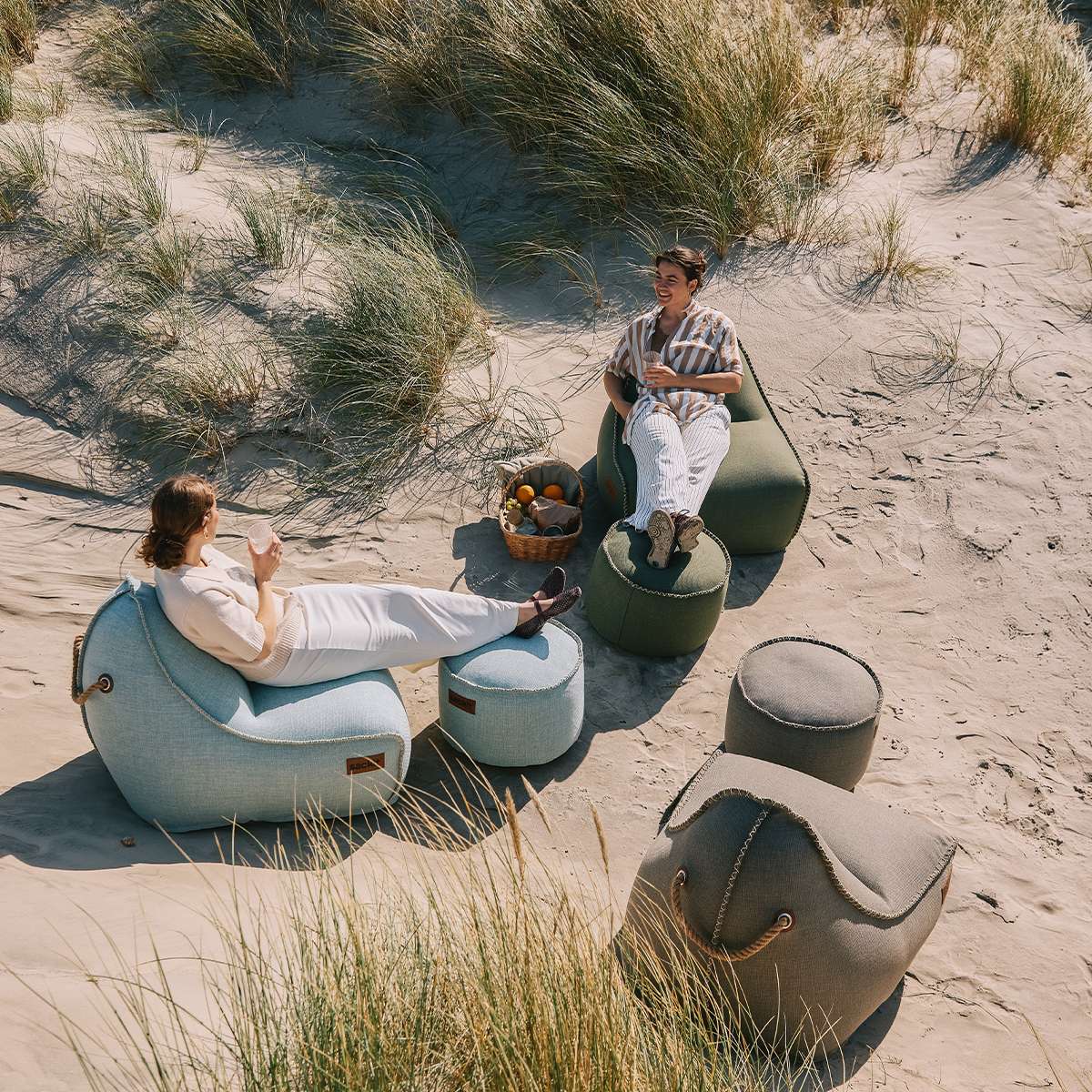 Cobana Lounge Chair & Pouf