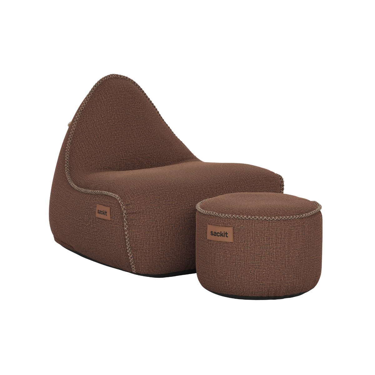 Cobana Lounge Chair & Pouf