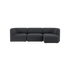 sackit dark gray three seat sofa with soft rounded cushions and a calm Scandinavian design for comfortable indoor living