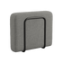 Kirra Grey Cobana Lounge Sofa armrest module with powder-coated aluminum frame and Olefin textile upholstery.